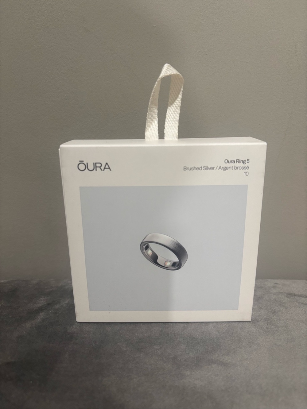 Brand New Oura Ring 5 Brushed Silver (Open Box)